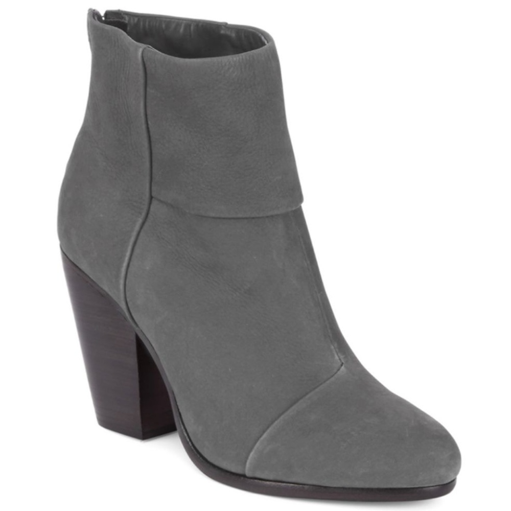 Rag & Bone Newbury Boots in Gray Nubuck Leather